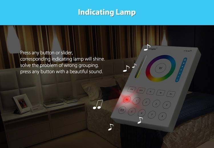 indicating lamp sound smart home control wall panel