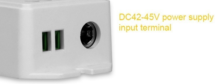 DC 42-45V power supply input terminal 2.1x5.5mm DC jack screw terminals