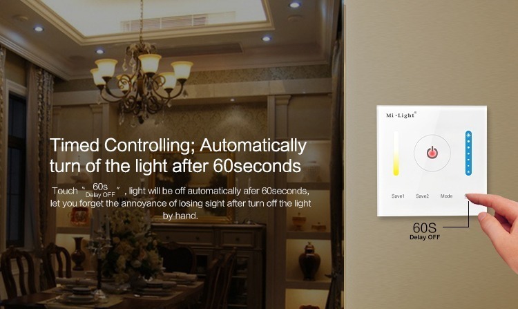 timed controlling Mi-Light smart panel controller colour temperature P2