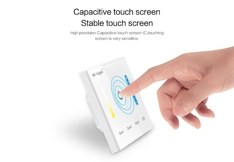 capacitive touch screen Mi-Light smart panel controller colour temperature P2