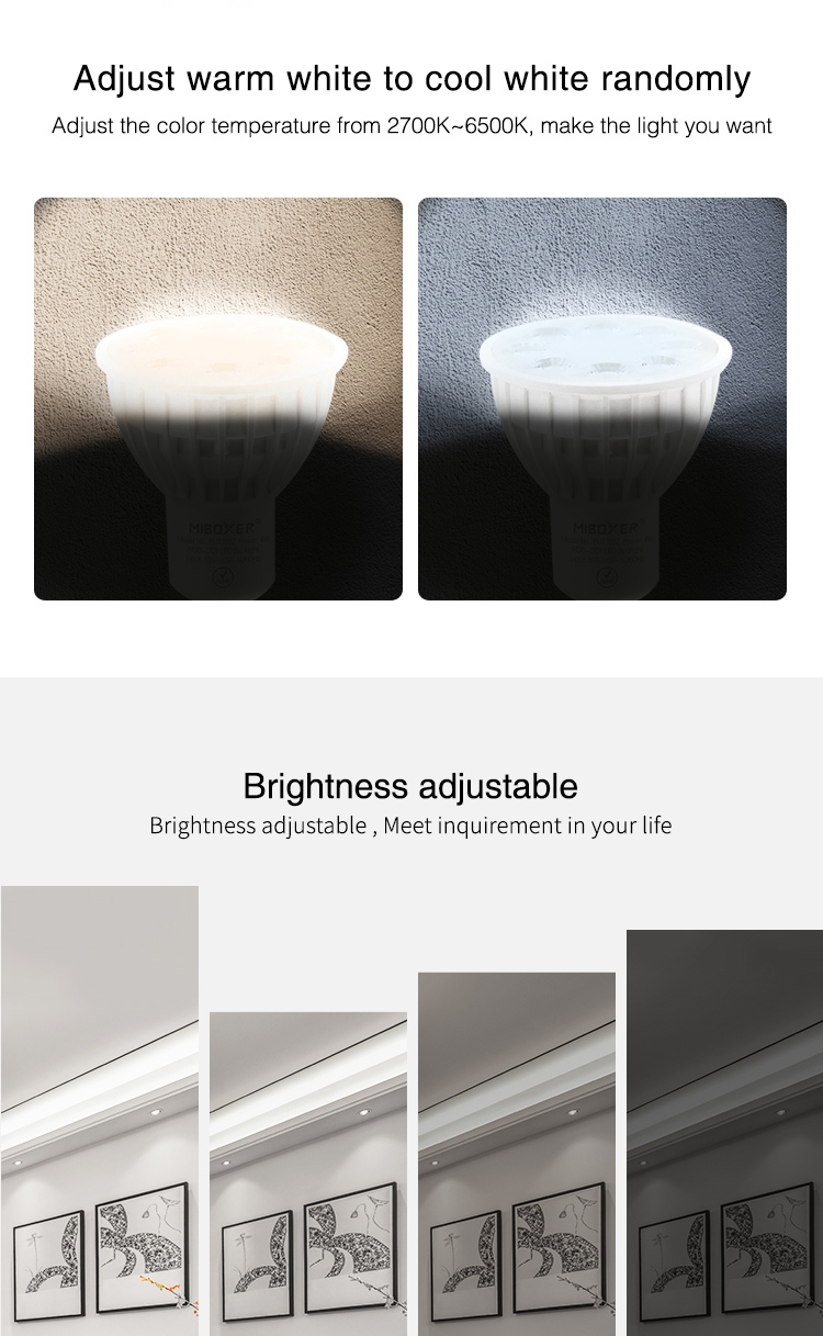dimmable colour changing Zigbee spot