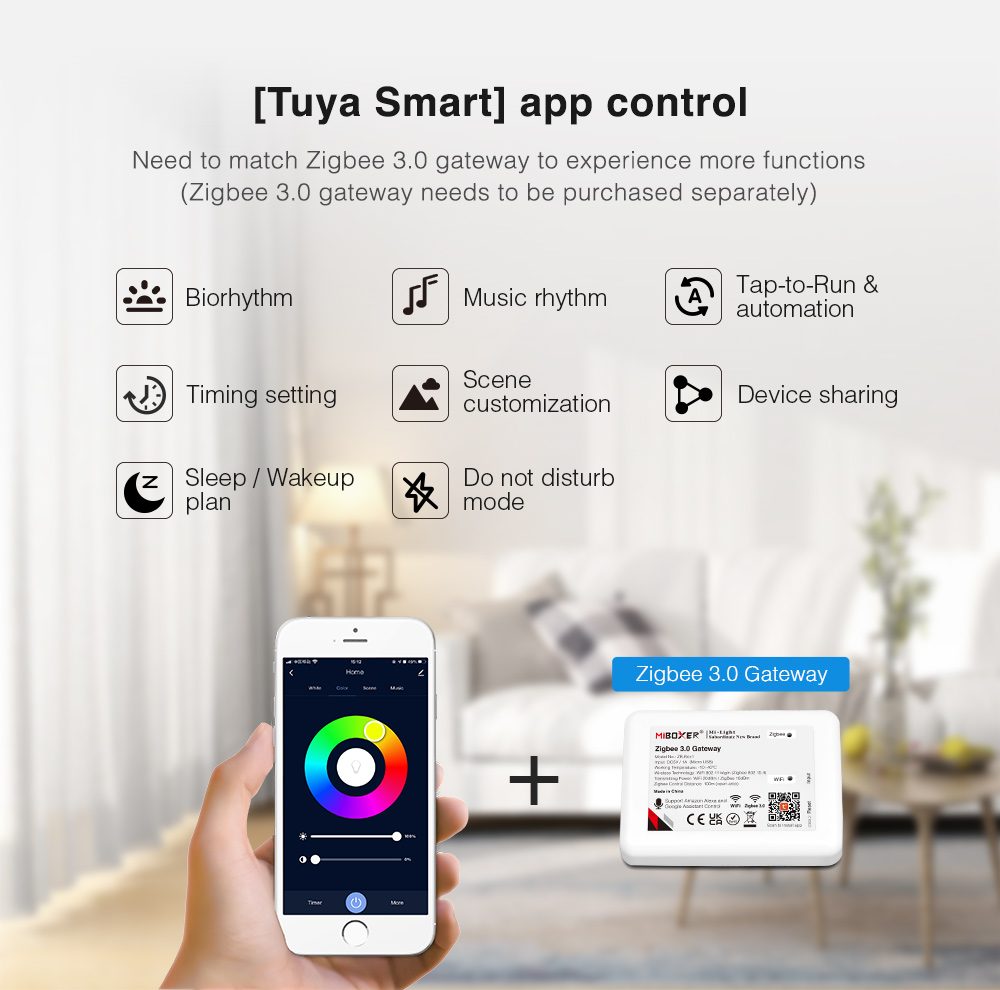 [Tuya Smart] APP control Need to match Zigbee 3.0 gateway to experience more functions