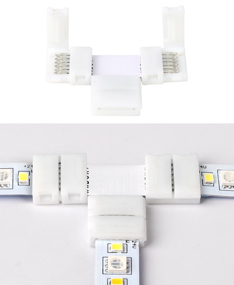 6-pin T shape RGB+CCT tape connector