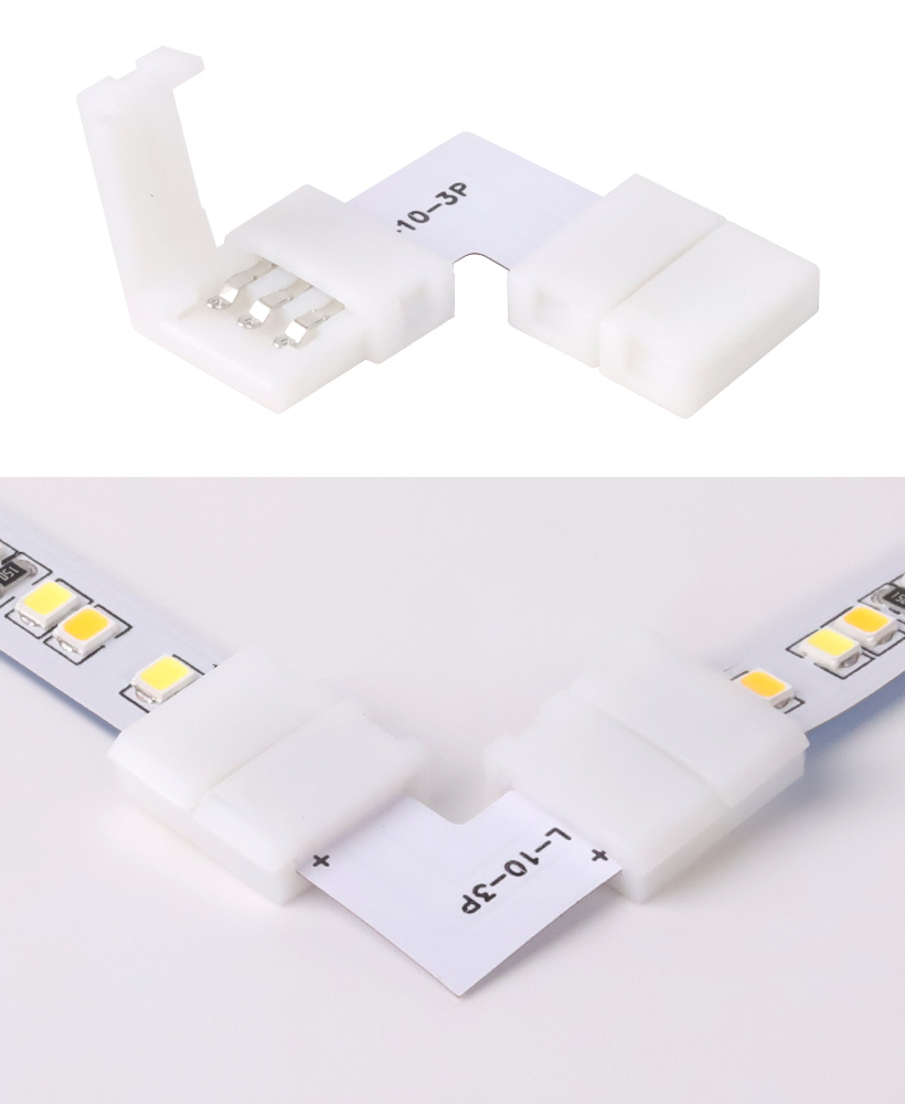 L shape 3-pin connector for MiBoxer LED strip