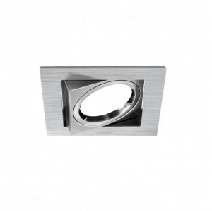 DESIGN LIGHT recessed adjustable downlight fixture EXU-12 brushed steel