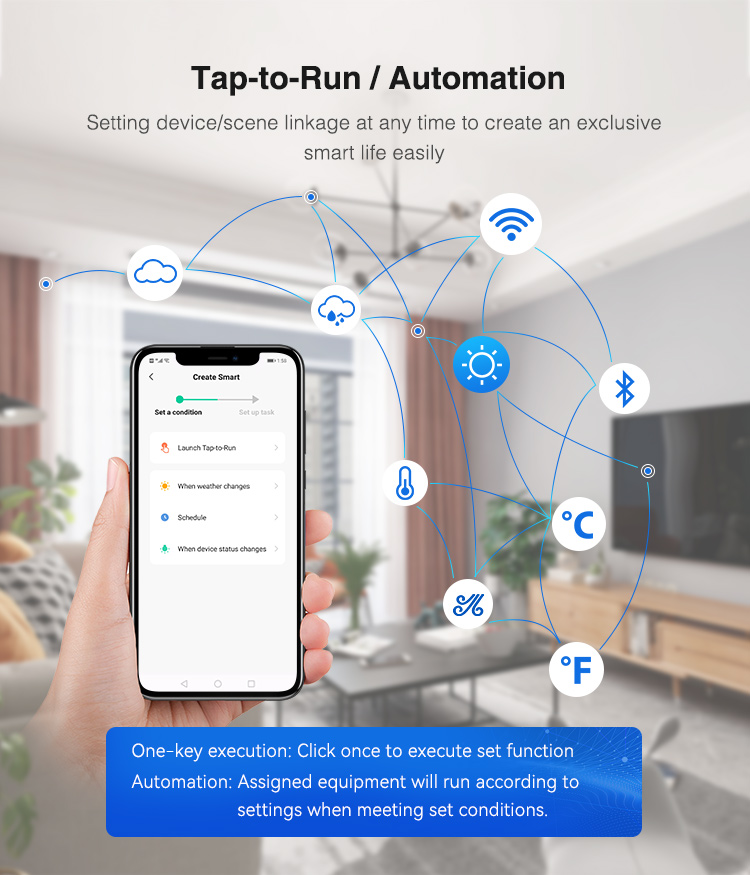 tap-to-run automation in app features Tuya Smart