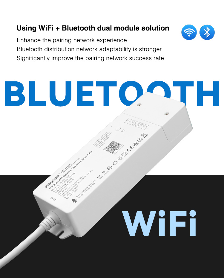 WiFi controler with bluetooth advance technology low power consumption LED strips