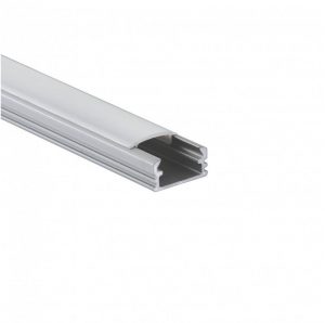 Surface anodised aluminium profile P2 silver