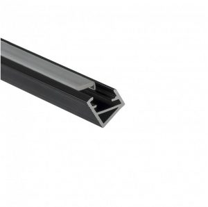 Corner aluminium profile TRI-LINE MINI black