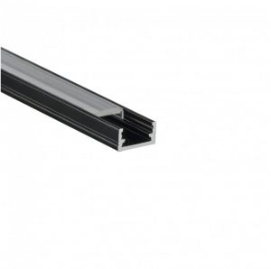 Surface aluminium profile LINE MINI black
