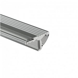 Silver aluminium profile STEP10