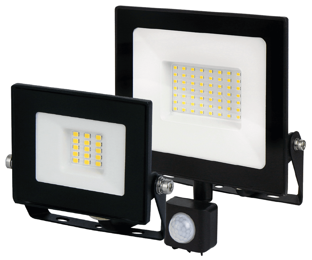 Lumino floodlights comparison with PIR