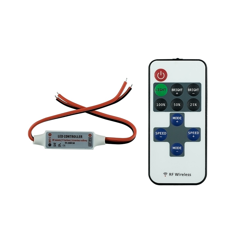 Mini RF remote controller single colour LED strip ID-2084