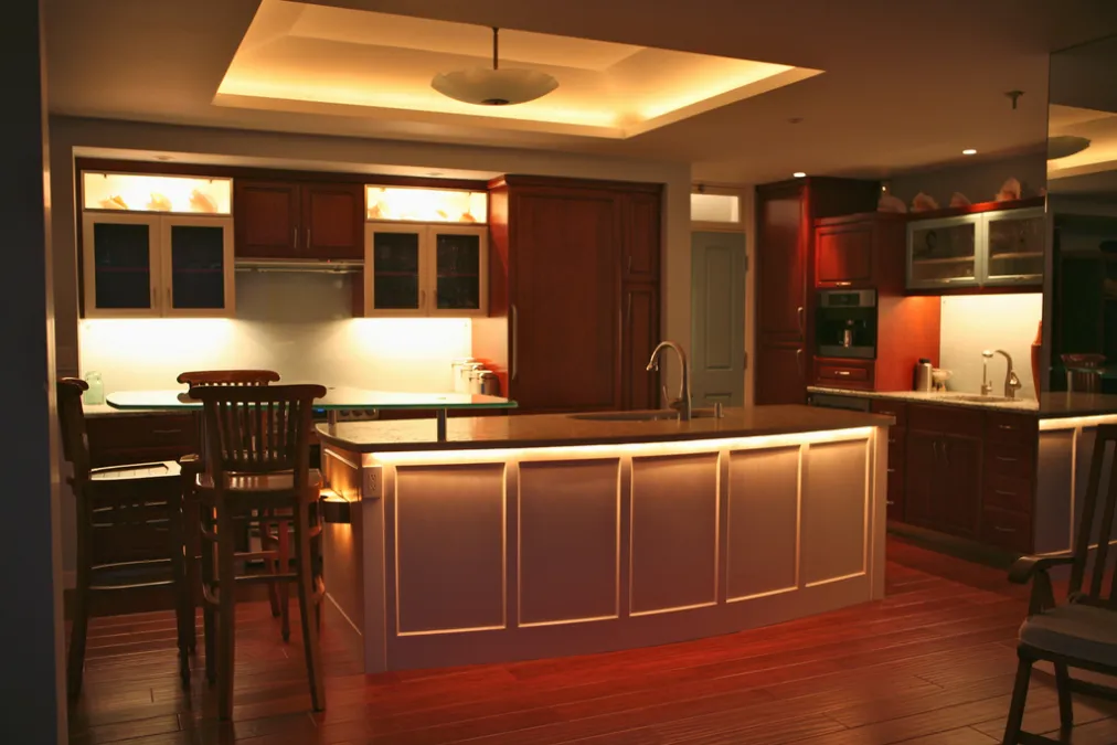 Ambient lighting in the kitchen