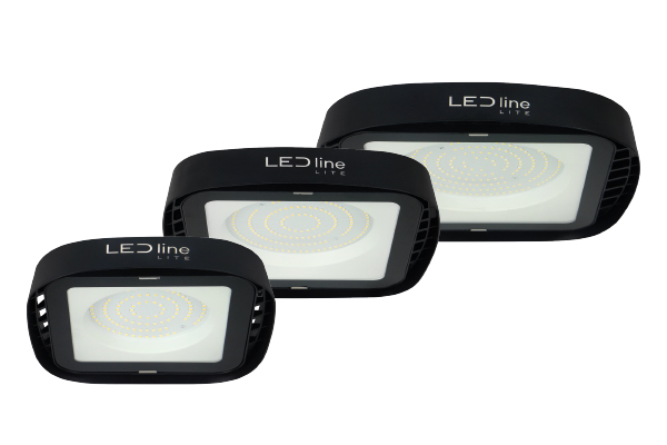 High-Bay ECOBEAM LED fixture in a warehouse