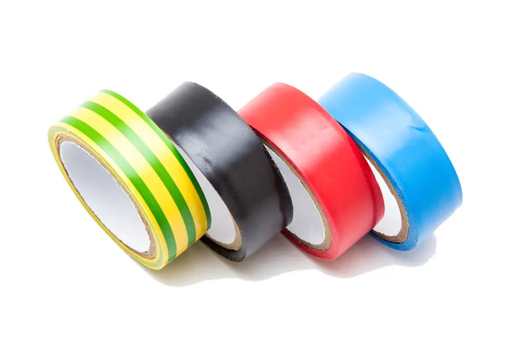 Electrical tape colour coded for the electrical insulation