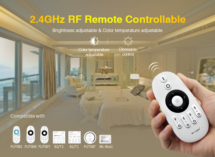 new FUT035 LED strip controller compatible with remote control
