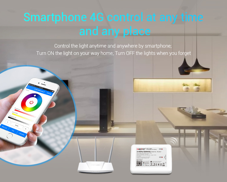 Mi-Light 2.4GHz gateway WL-Box1 smartphone 4G control at any time and any place
