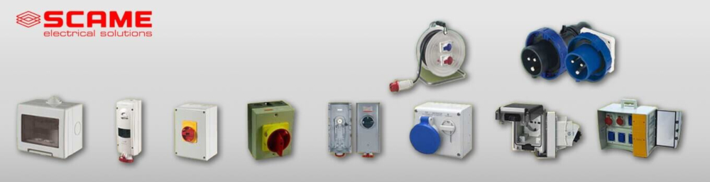 scame electrical solutions banner product range