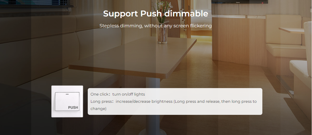Support Push dimmable