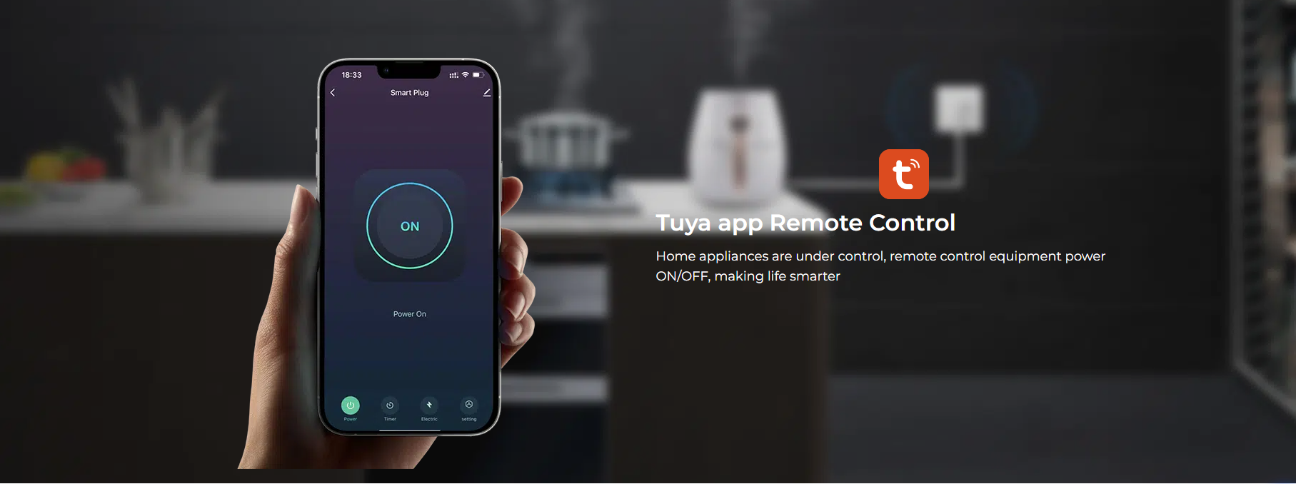 Tuya app Remote Control Home appliances are under control, remote control equipment power ON/OFF, making life smarter