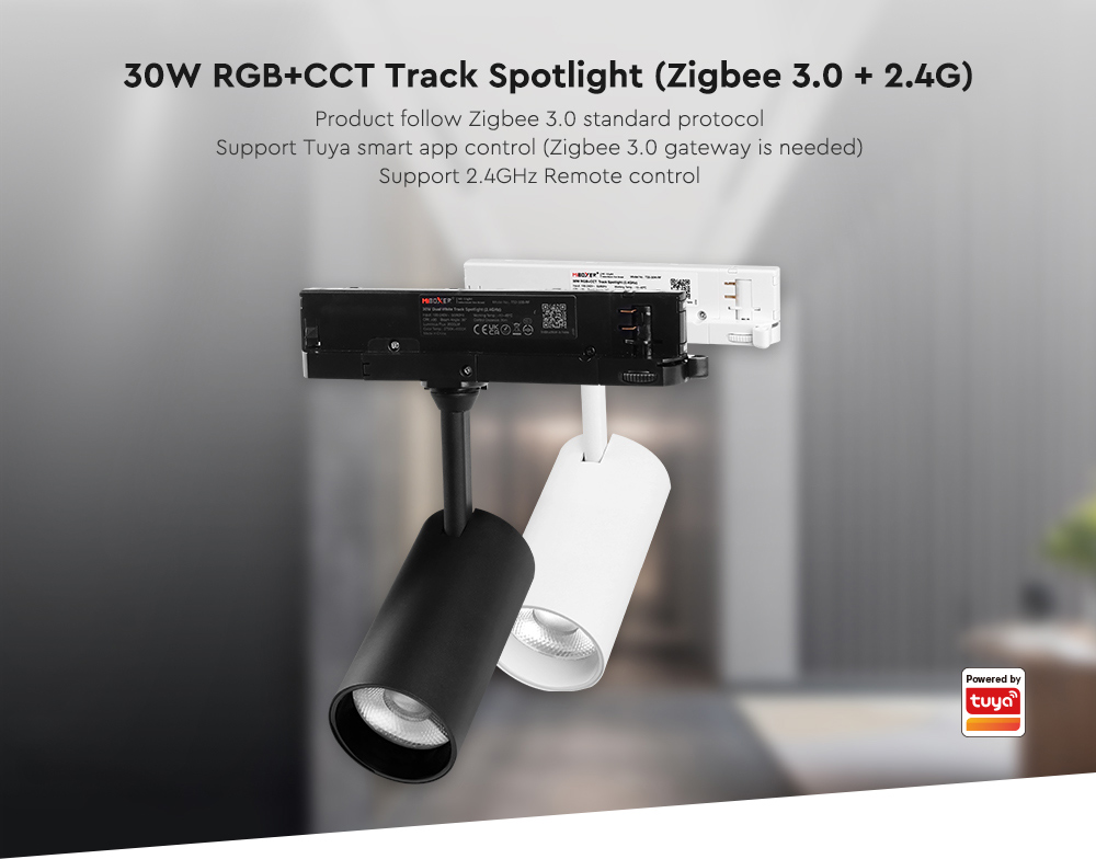 30W RGB+CCT Track Spotlight (Zigbee 3.0 + 2.4G)