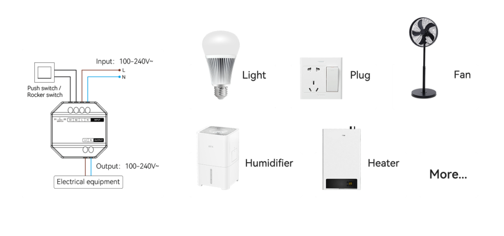 smart switch Compatible with various electrical equipment