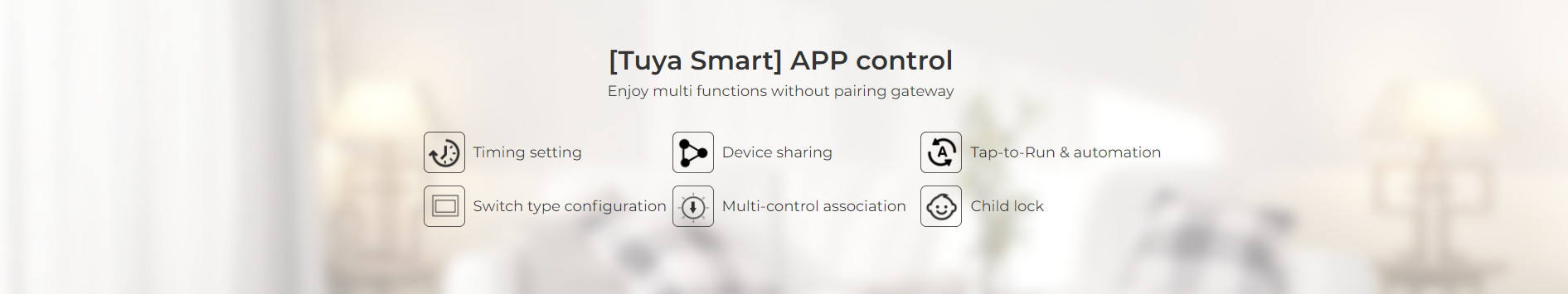 [Tuya Smart] APP control Enjoy multi functions without pairing gateway