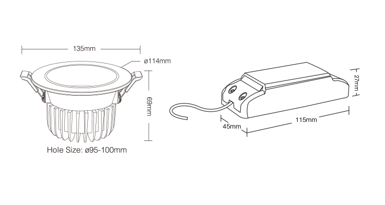 FUT071 MiBoxer product dimensions