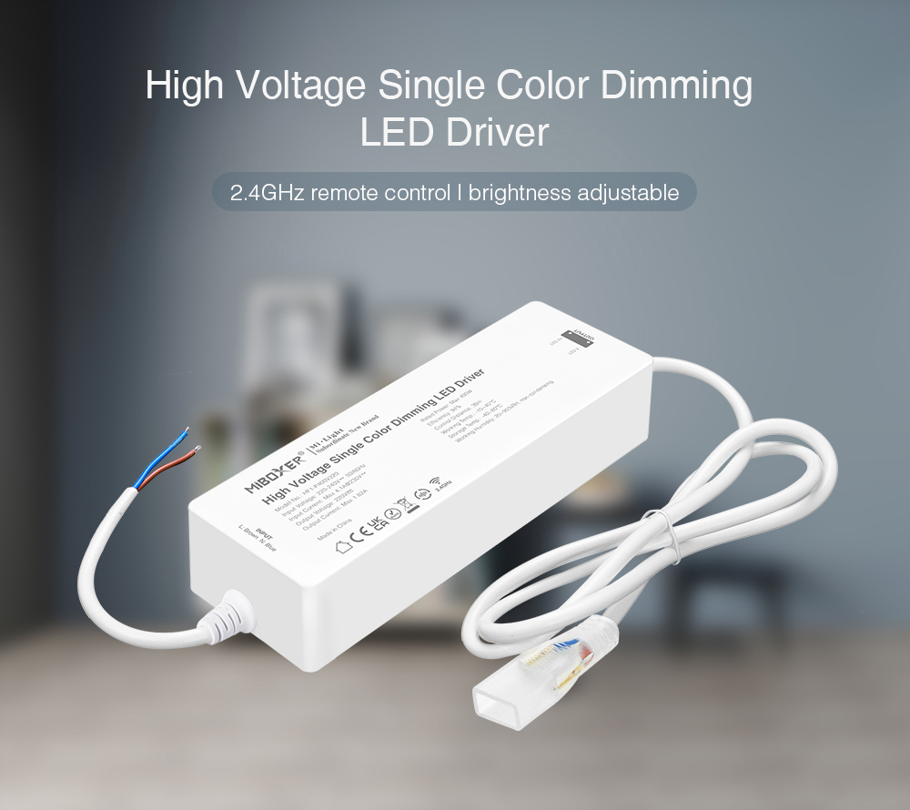 high voltage single colour dimming LED driver 2.4GHz remote control