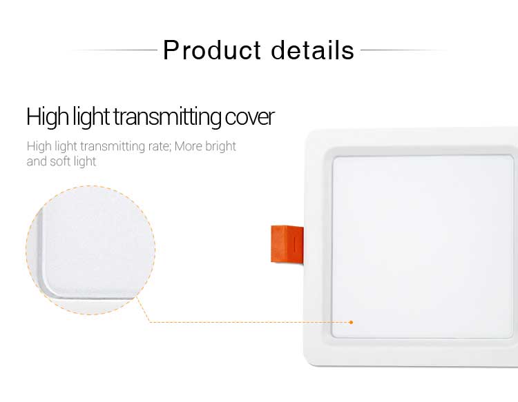 Mi-Light 9W RGB+CCT square LED downlight FUT064 product details cover