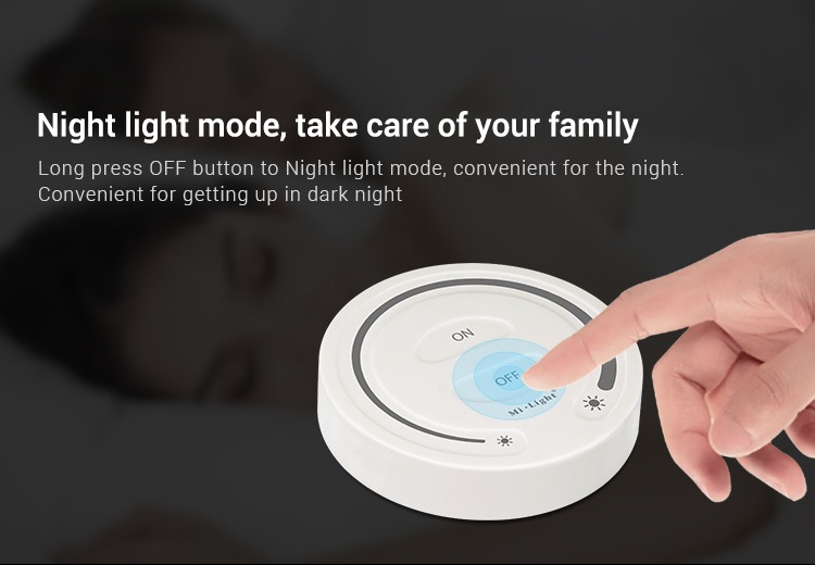 night light mode take care of your family long press OFF button