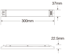 Mi-Light 40W RGB+CCT panel light driver PL5 - size product dimensions