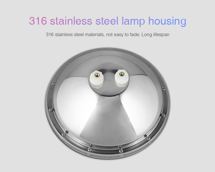 316 stainless steel lamp housing MiBoxer 27W RGB+CCT PAR56 LED pool light PW01