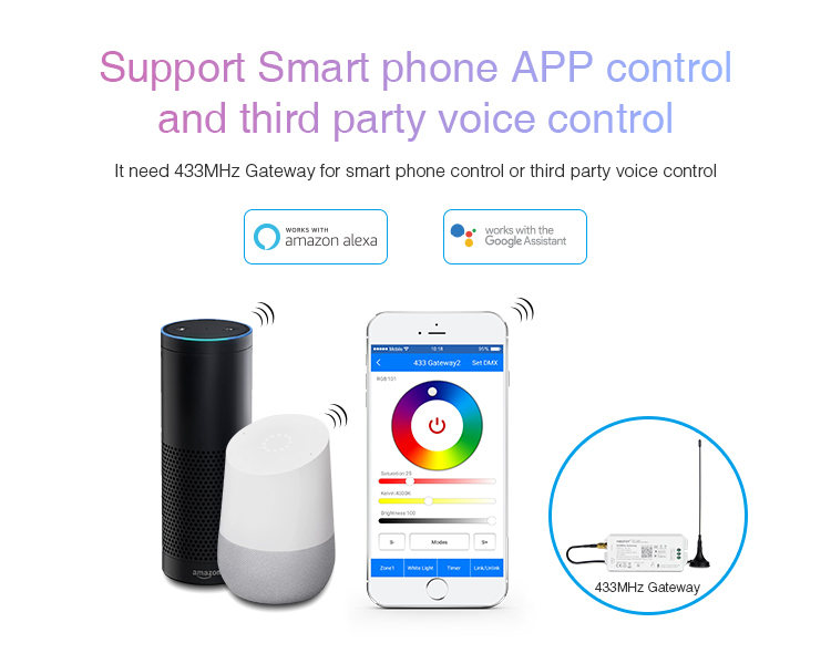 support smart phone app control and third party voice control MiBoxer 27W RGB+CCT PAR56 LED pool light PW01