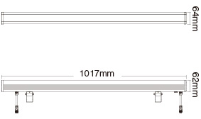 SYS-RL1 front view LED wall washer RGB+CCT