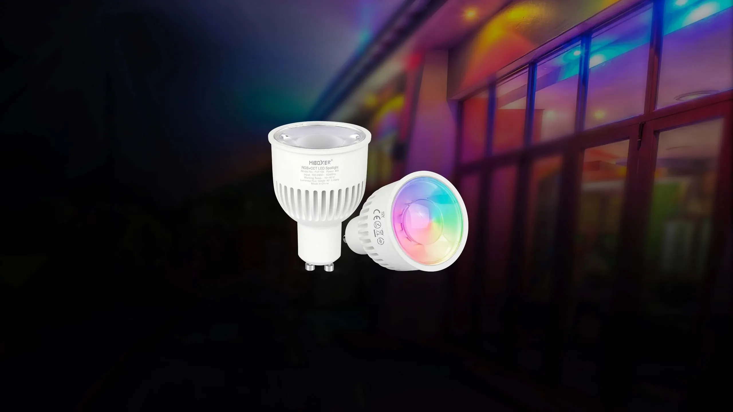 Illuminate Your World with MiBoxer RGB+CCT LED Spotlight! Experience vibrant, smart lighting.