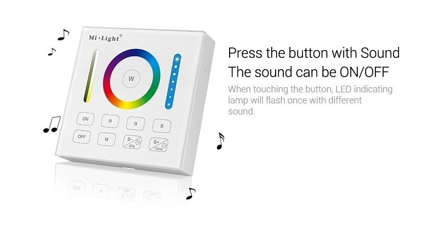 How to disable/enable sound on Mi-Light wall panels?